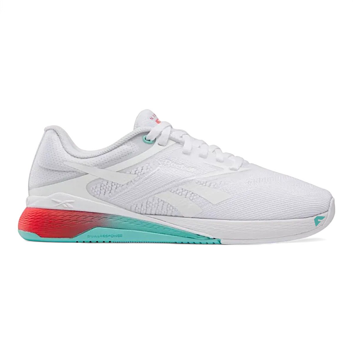 Tenis Reebok Nano X5 Feminino Branco e Verde | Foot One